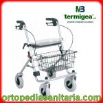 Rollator pieghevole con sedile vassoio e cestino RO6 Termigea
